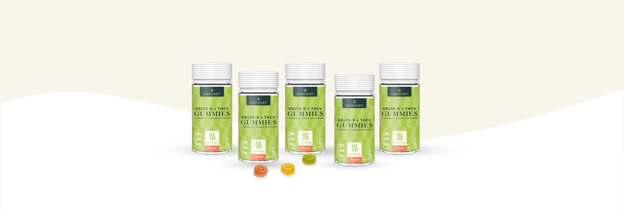 Canvast D9+THCv Vegan and Organic Gummies + Terpenes