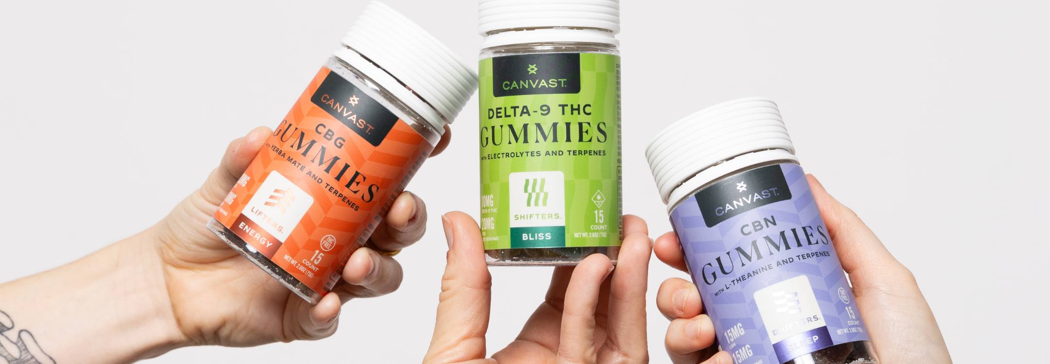 Canvast Vegan and Organic Functional Gummies with Terpenes