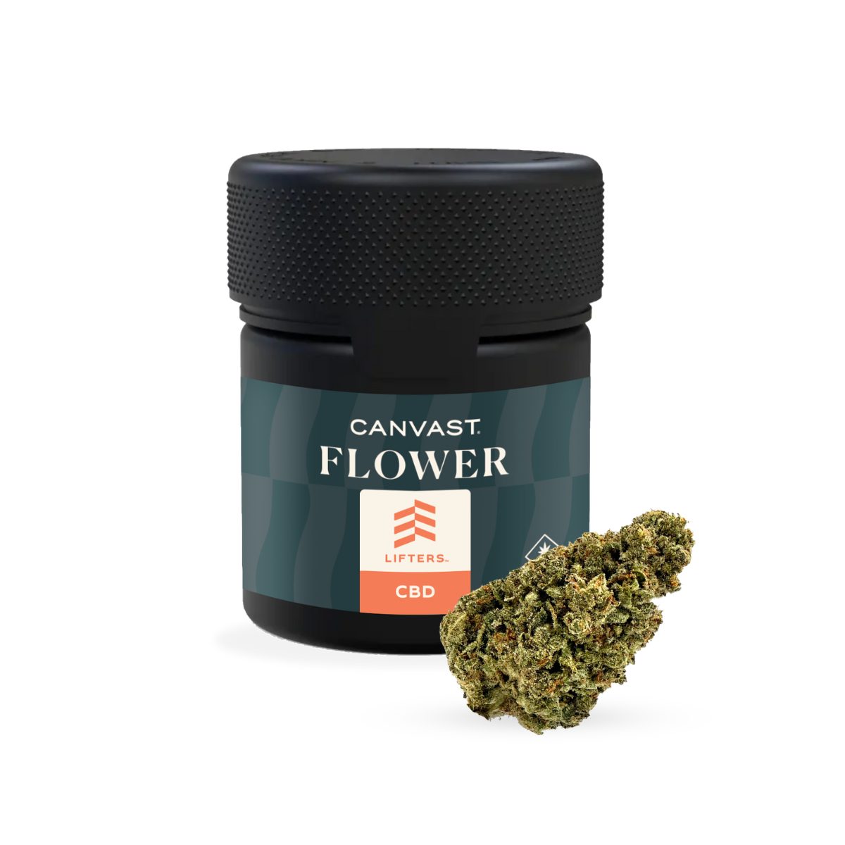 Canvast CBD Premium Organically Grown Hemp Flower in 3.5g Jars.